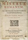 CATHOLIC LITURGY MISSAL. Missale Romanum. 1573